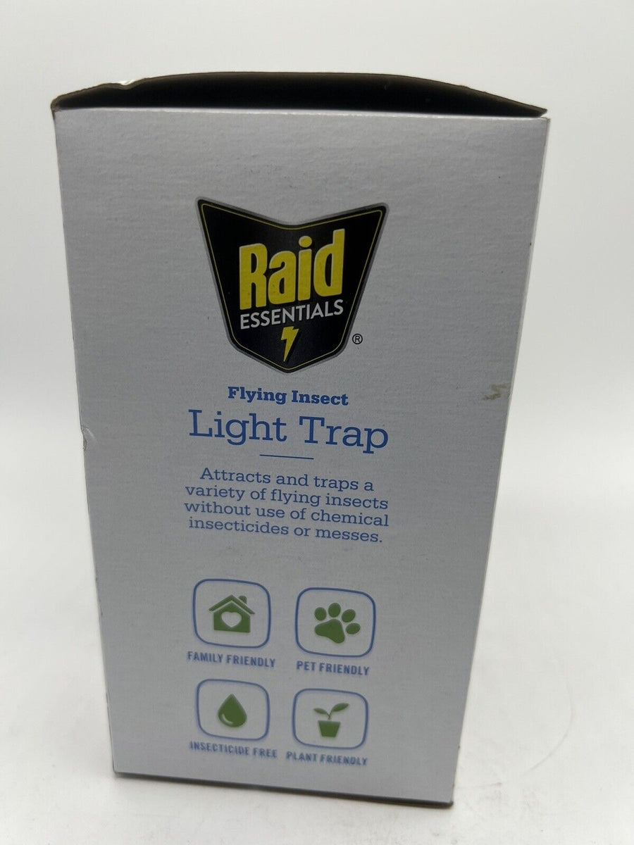 RAID Essentials Flying Insect Light Trap Starter Kit 1 Device&Refill C ...