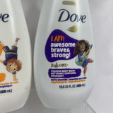 (3) Dove Kids Care Foaming Body Wash ￼ Coconut Cookie Berry Smoothie 13.5oz