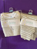 (2) Carter's Precious Firsts Short Sleeve Body Suits & Pants Gray Zoo 6 mo 2 Set