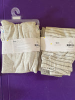 (2) Carter's Precious Firsts Short Sleeve Body Suits & Pants Gray Zoo 6 mo 2 Set