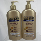 (2) Gold Bond Lotion Ultimate RADIANCE RENEWAL Hydrating Coconut Cocoa Shea 14oz