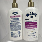 (2) Gold Bond Age Renew Strength & Resilience Hand Body Lotion Nourish 13oz