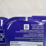 (4) Clean & Clear Triple Clear Exfoliating Scrub ￼Salicylic Acid Aloe Mint 5 oz