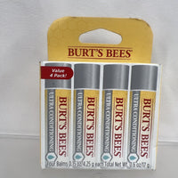 (2) Burt￼’s Bees Ultra Conditioning Lip Balm Hydrating 4pack  COMBINE SHIP