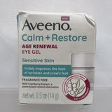 Aveeno Calm + Restore Age Renewal Eye Gel 0.5fl Oz Sensitive  Fragrance Free