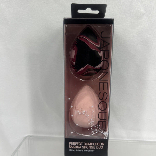 Japonesque Duo Sakura Sponge Teardrop Brush Blend Buff GIFT HOLIDAY COMBINE SHIP