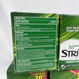 (4) Stridex Sensitive w/Aloe 110 Soft Touch Pad Salicylic Acid Medication 06/24