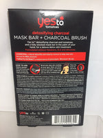 2pc Yes To Tomatoes Detoxifying Charcoal Mask Bar & Brush Gift Set Christmas