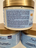 (3) Shea Moisture Manuka Honey & Yogurt Hydrate+Repair Whipped Curl Creme 11.5oz