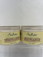 (2)Shea Moisture Jamaican Castor Oil Strengthen Grow Leave-In Conditioner 11.5oz