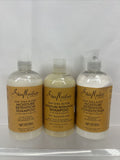 (4) Shea Moisture Moisture Retention Shampoo Sea Kelp & Conditioner Hair 13oz