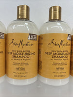 (4) Shea Moisture Raw Shea Butter Deep Moisturizing Shampoo Sea Kelp Hair 13oz