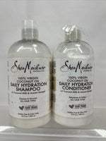 (3) Shea Moisture Virgin Coconut Oil Daily Hydration Shampoo & Conditioner 13 oz