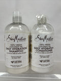 (3) Shea Moisture Virgin Coconut Oil Daily Hydration Shampoo & Conditioner 13 oz