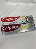 (2) Colgate Total Whole Mouth Health Deep Clean 4.8oz -