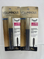 (2) L'Oreal 365 Black Brown Voluminous Mascara Maximize Waterproof ￼.26oz