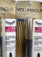 (2) L'Oreal 365 Black Brown Voluminous Mascara Maximize Waterproof ￼.26oz