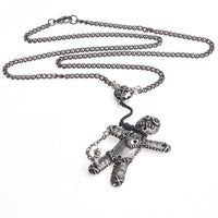 Voodoo Doll Pendant Necklace Alchemy Gothic P769  Magic Witch Power  IN HAND