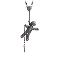 Voodoo Doll Pendant Necklace Alchemy Gothic P769  Magic Witch Power  IN HAND