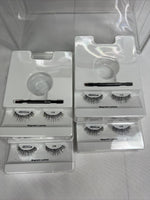 (4) Ardell Magnetic 110 False Lash Black Natural Look 4 Pairs Lash Only