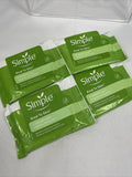 (4)  Simple Kind ToSkin Cleansing Facial Wipes Makeup Remover - 7 wipes