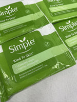 (4)  Simple Kind ToSkin Cleansing Facial Wipes Makeup Remover - 7 wipes