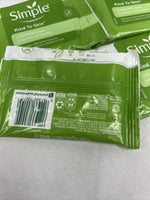 (4)  Simple Kind ToSkin Cleansing Facial Wipes Makeup Remover - 7 wipes