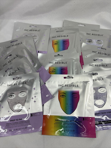 (15) INC.redible Hyaluronic Hydrogel Face Mask Collagen￼ Niacinamide Gift Set ￼
