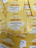 (18) Burts Bees Moisturizing Lip Mask Women Single Use Hydrate Define Almond Oil