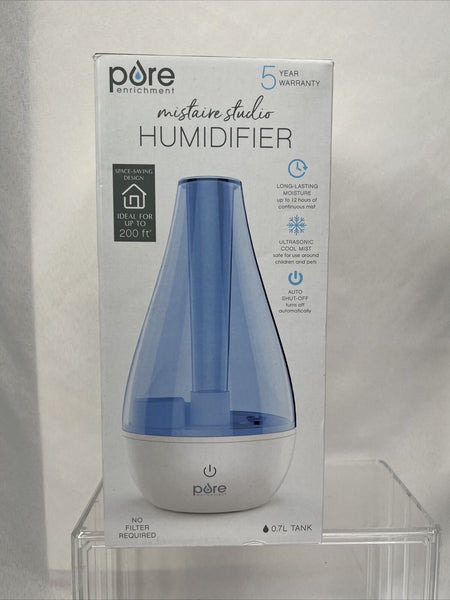 Pure Mistaire Studio Ultrasonic Cool Mist Humidifier Auto On/off 200 Square Feet