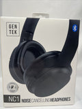 GenTek NC1 Noise Cancelling Headphones Black Wireless Bluetooth