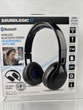 Soundlogic XT Wireless Bluetooth HeadPhones With MIC Black Foldable On Ear