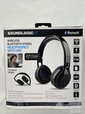 Soundlogic XT Wireless Bluetooth HeadPhones With MIC Black Foldable On Ear