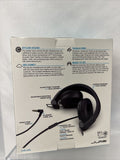 JLAB Black Wired STUDIO on Ear Headphones Cloud Foam, Sound & Comfort SEALED New