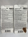 (2) Rimmel  #001 Black Wonder'Lash Mascara NoirWaterproof Argan Oil Formula