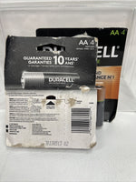 (2) Duracell AA Rechargeable NiMH Batteries (2500 mAh, DX1500) 4 Pack Imperfect