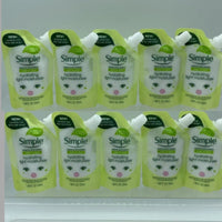 (10) Simple Hydrating Light Moisturizer Squeeze Me Pouches 1.69oz Travel Lotion