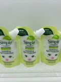 (10) Simple Hydrating Light Moisturizer Squeeze Me Pouches 1.69oz Travel Lotion