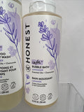 (3) The Honest Company Shampoo And Body Wash Dreamy Lavender + Bubble Bath 10Oz