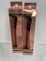 (2) Deep Brown e.l.f. Lash It Loud Mascara Volumizing Formula Mega Volume Lashes