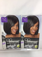 (2) Dark and Lovely 21 Original Black SoftSheen-Carson Go Intense Hair Color Dye