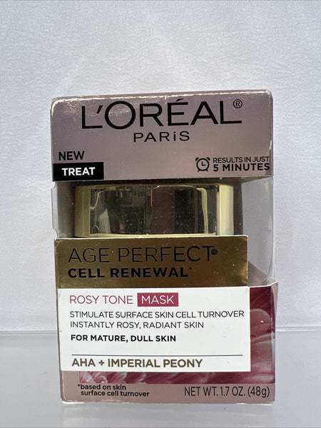 L'Oreal Paris Age Perfect Cell Renewal Rosy Tone Mask Treat 1.7 oz COMBINE SHIP