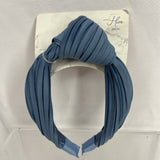 Hive and Co. Headbands Silky Sky Blue  Texture Knotted Twist Ribbed