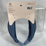 Hive and Co. Headbands Silky Sky Blue  Texture Knotted Twist Ribbed