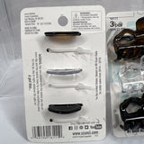 (2) Scunci 3pc Jaw Clips Claw Grip Small Medium Hair Accessory 16111 COMBINESHIP