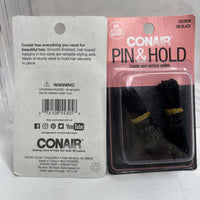 (2) Conair 100 Black Pin Hold Updos Clip Bobby Slider Style COMBINESHIP