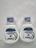 (2) Dove Body Wash Concentrate For Reusable Bottle daily moisture