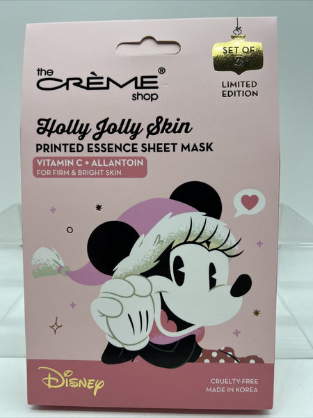 Creme Shop Essence Sheet Face Mask Disney Minnie Mouse Vitamin C Gift Set LE