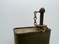 Vintage Lube Oil MG Military Can with Brass Lid WW tin