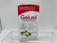 Gelusil Antacid & Anti-Gas Cool Mint 100 Chewable Tablets 3/24